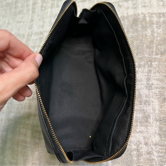 Coach • Black Floral Cosmetic Bag - Picture 4 of 5